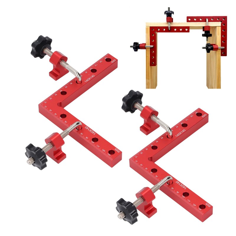 2 Pack Corner Clamps for Woodworking, Right Angle Clamp Positioning