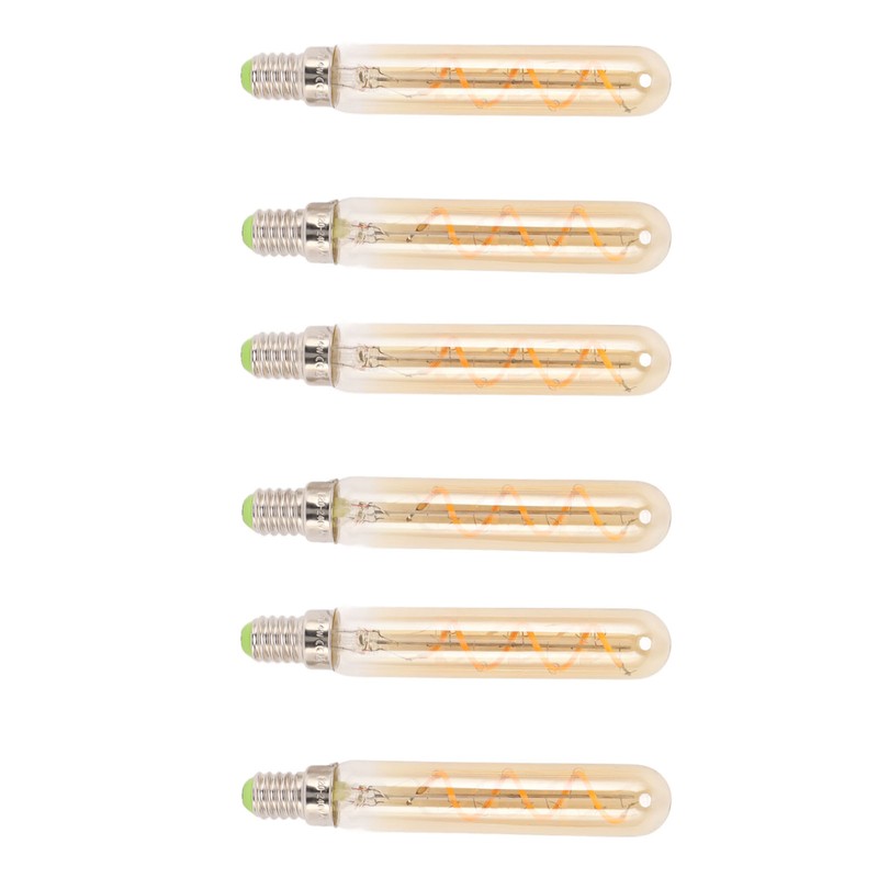2 PCS E14 LED Light Bulb 3w Golden Tubular Bulb