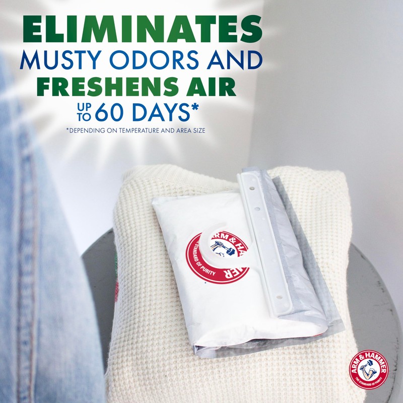 Arm & Hammer Essentials Hanging Moisture Absorber and Odor Eliminator,