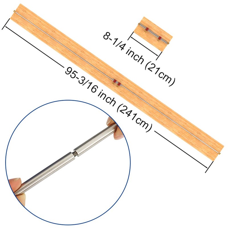 TOOLCOOL Versatile Modular Bar Gauge System Woodworking Tool Set for