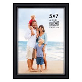 Langdon House 5x7 Black Picture Frame - Distinguished Edging for Classic Style - Richland Collection