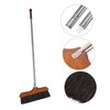 TOVINANNA Long Handled Soft Broom for Home Cleaning Durable and