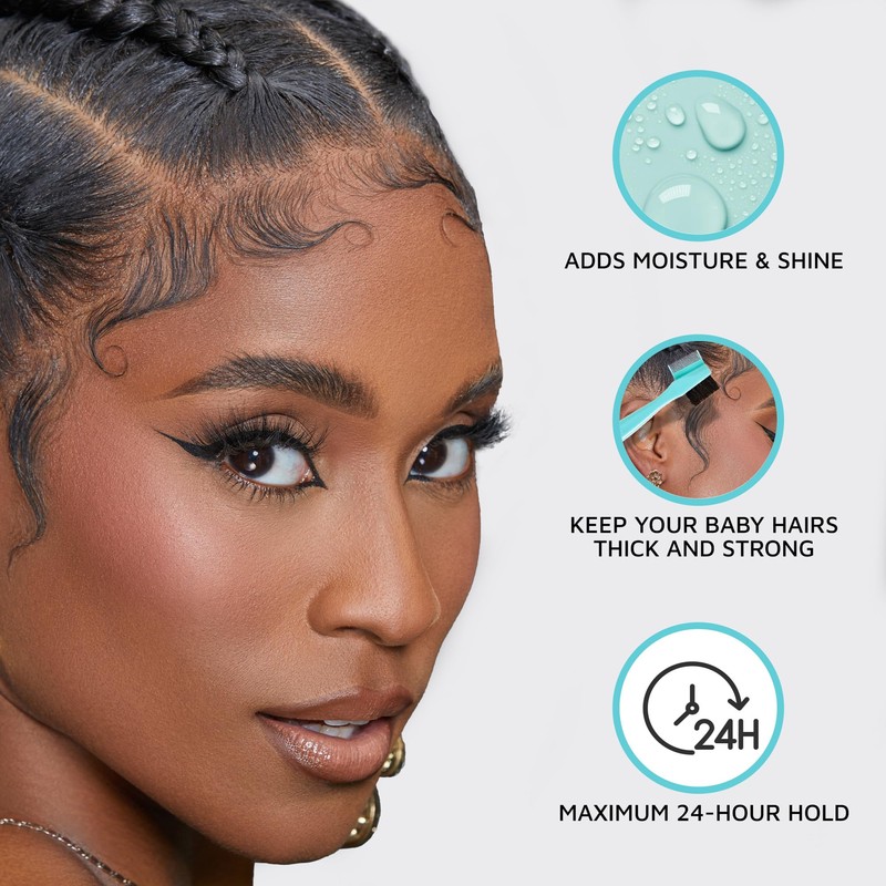 KISS COLORS & CARE Maximum Hold Edge Fixer, Non-Greasy Gel