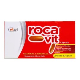 Rocavit Cápsulas 30u Vitaminas Y Minerales 1.3g