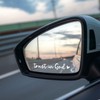 3X Trust in God Rearview Mirror Decal, Vanity Mirror Stickers,