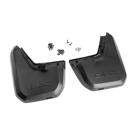 General Motors 2023-2024 GMC Canyon Rear Molded Splash Guards 84944135 Black w/ Logo OEM GM