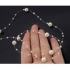 10m Cream White Acrylic Bead String Artificial Pearl Balls Decoration