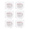 sourcing map 6pcs Baseball Display Case, Acrylic Square Baseball Holder