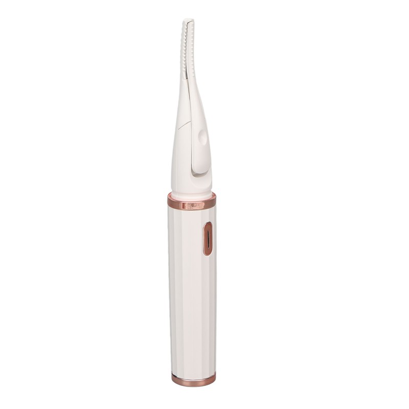 Heated Eyelash Curlers Micro USB Rechargeable Dual Brush Head Intelligent