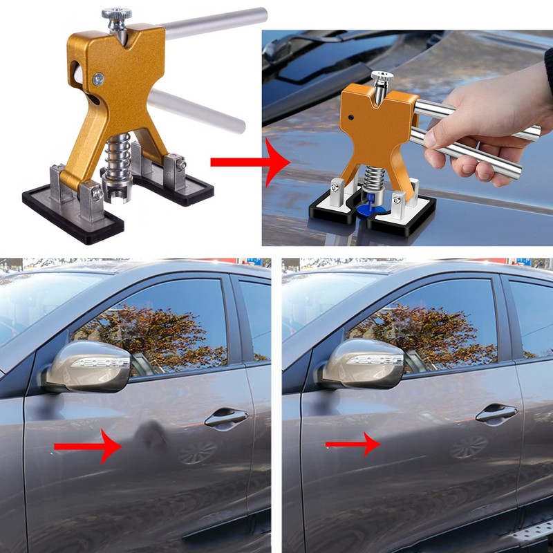 Paintless Car Dent Puller Kit, Dent Removal Kit Tool Car