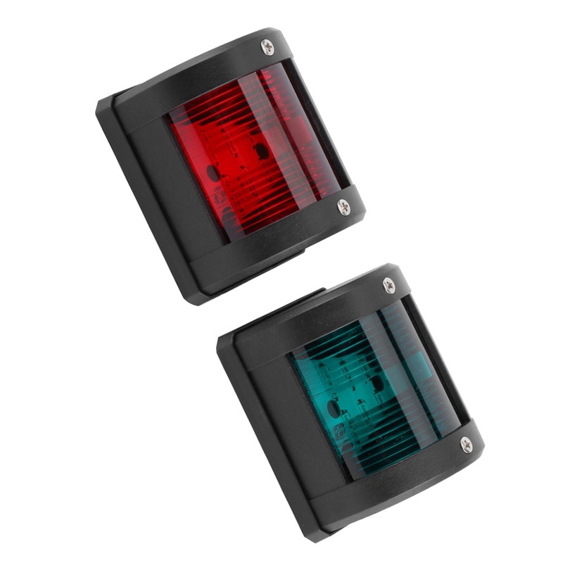 Pair of IP66 Signal Lamp Red Green LED Navigation Warning