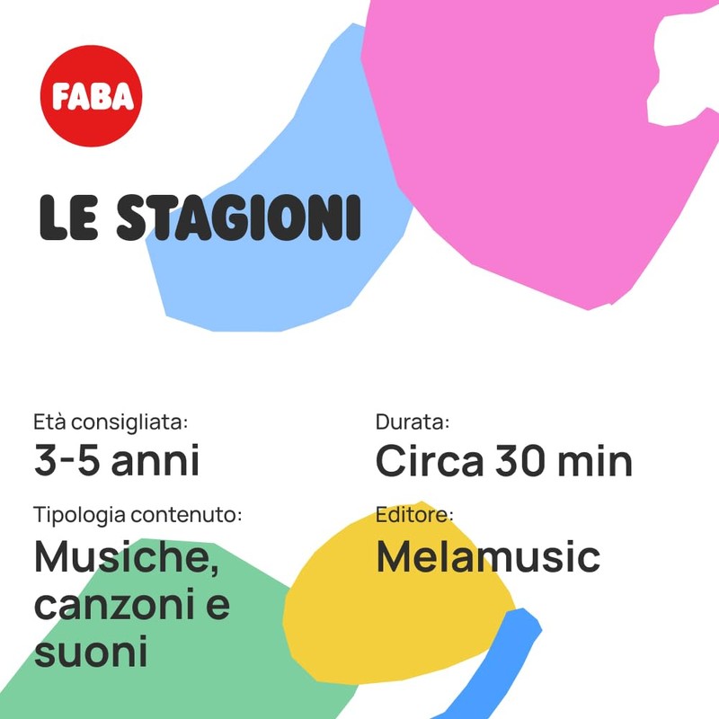 FABA FFR40001 Sound Figure The Seasons, Storie e Educativi