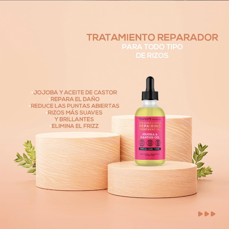 PA Jojoba & Castor Repairing Hair Oil 4oz