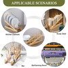 SunnyZoo Dish Plate Rack Organizer Plate Holder Bamboo for Display