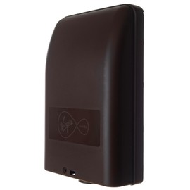 Brown Outdoor Virgin Media Replacement Junction Box for Housing Telephone TV Superhub Modem Leads Electrical Connections on External Wall Joining 2/3 Way F-Connector Splitters + Main Outside Drop Wire