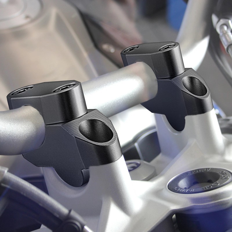 21ST Black Pull-back Handlebar Risers 1 1/8" Bars For Honda