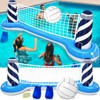 Inflatable Pool Games Volleyball Net Pool Float Set with 19"