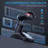TEEMI 1D 2D Bluetooth Barcode Scanner with USB Cradle Data