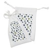 Ambesonne Fruit Fabric Pouch Set of 2, Rhythmic Blueberries on