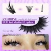Spikes Lash Clusters with Bottom Lashes Clusters 80D Volume Thick