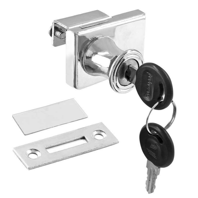 LDEXIN Double Door Display Cabinet Lock with Keys, Zinc Alloy