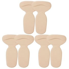 PhoenixSole Anti-Shoe Rubbing with Double Sided Tape Gel Cushion, Heel and Shoe Scrubbing, Beige x 3 pieces