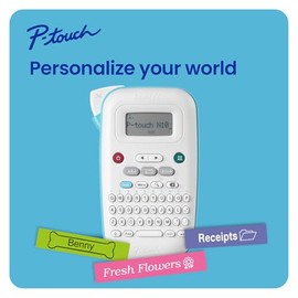 Brother P-Touch PT-N10 etiquetadora de mano personal, portátil e imprime, cintas de etiquetas personalizadas de color de ~½” (12mm) de ancho, P-Touch 