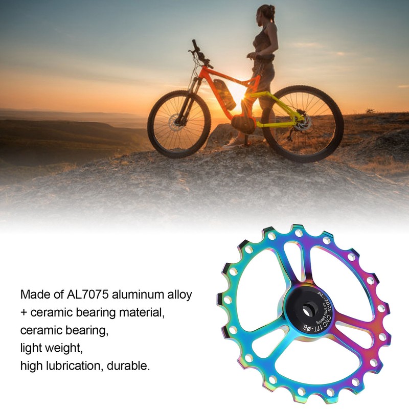 MEIJUN 17T Ceramic Rear Derailleur Guide Wheel Aluminum Alloy Rear