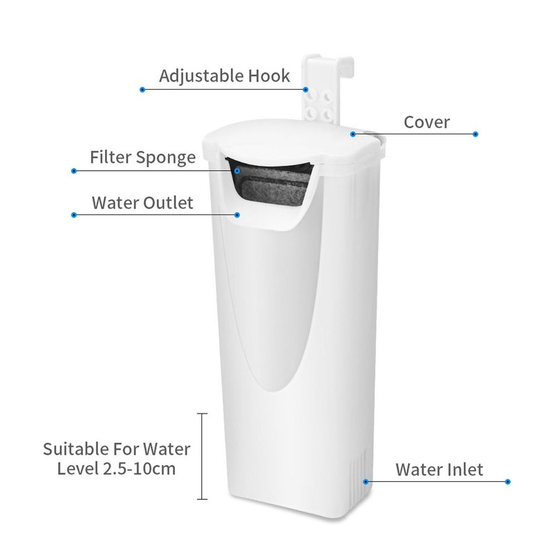 Turtle Tank Water Filter Low Water Level Silent Turtle Waterfall