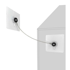 10 inches Stainless Steel Furniture Straps for Baby Proofing, No-Drill Furniture Anchors Earthquake Straps, Prevent Falling and Anti Tip TV Safety Straps, 6 Pcs