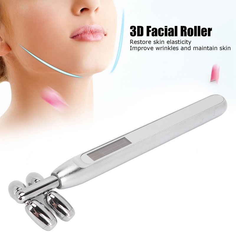 Microcurrent Face Roller Face Tightening Lifting 4 Rollers Face Slimming