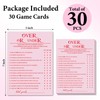 ZSHFMY Bridal Shower Games Cards for 30 Guests, Funny Party