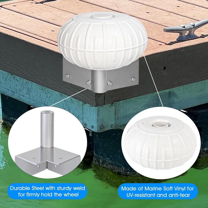 Dock Bumper Wheel,Dock Wheel Bumper,Boat Dock Corner Bumper Fender for