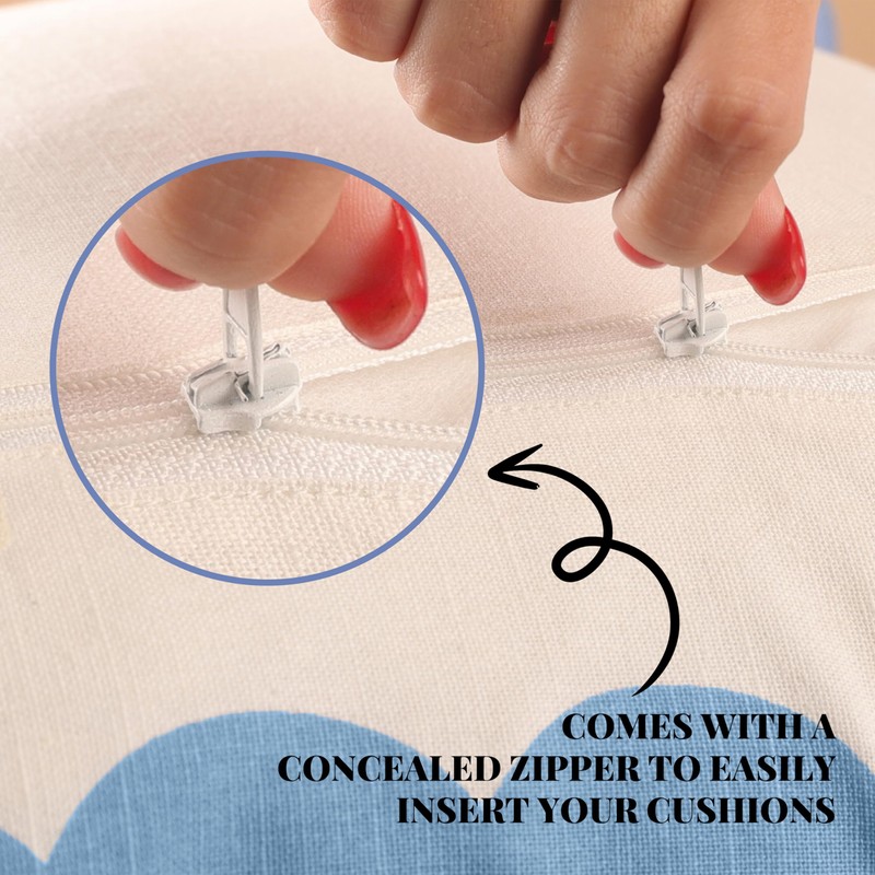 Folkulture Boho Throw Pillow Covers 18x18 Set of 2 Throw