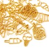 24Pcs Ice Cream Open Back Bezel Pendants Ice Cream Dessert