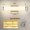 Kalium 16in Modern Wall Sconces, Dimmable Bathroom Vanity Lights, 3000K