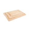 Lipper International Bamboo Wood Cutting Boards with Built-In Juice Grooves