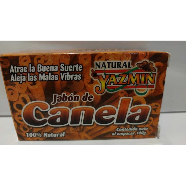 1 JABON DE CANELA 100%NATURAL BUENA SURTE ALEJA MALA VIBRA