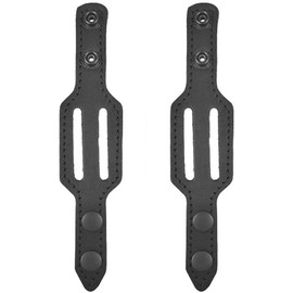 VlaMiTex 2 x Belt Holder Genuine Leather Black for 4 cm / 5 cm (for Belt 4 cm - M14)