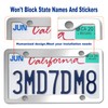 BGGTMO Stainless Steel License Plate Frames- 2 Pack Heavy Duty