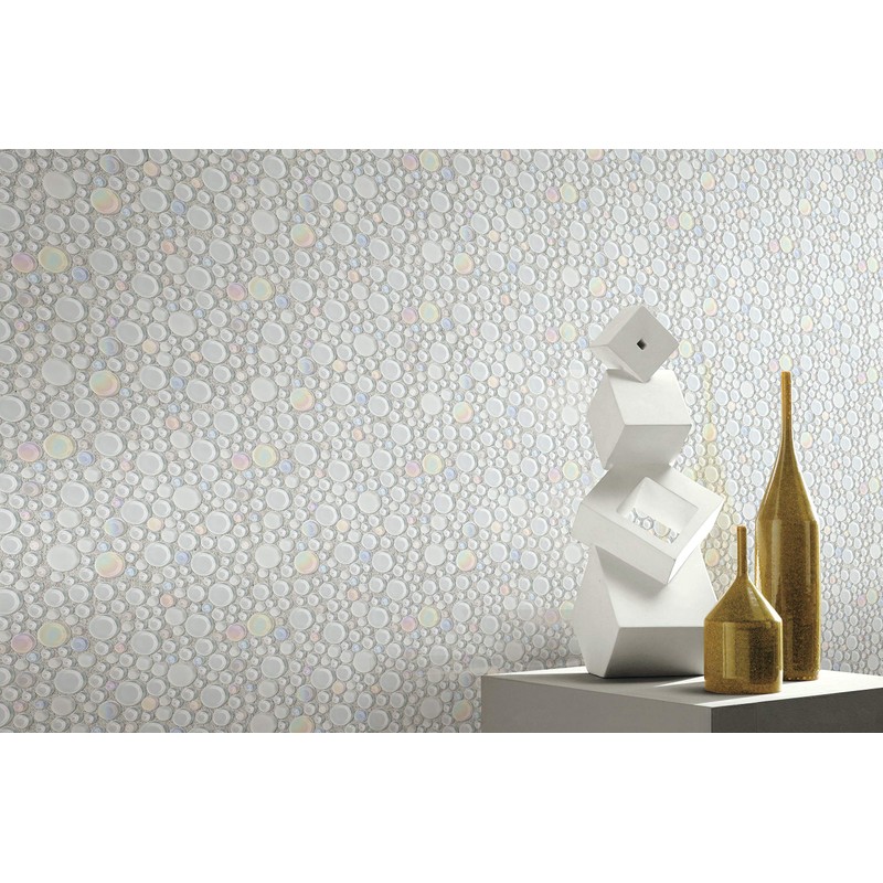 Simple Tile - Glass Mosaic Tile for Kitchen Backsplash, Bathroom