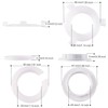 Acmerota 12Pcs Lampshade Reducer Ring,E27 to E14 Light Shade Reducer