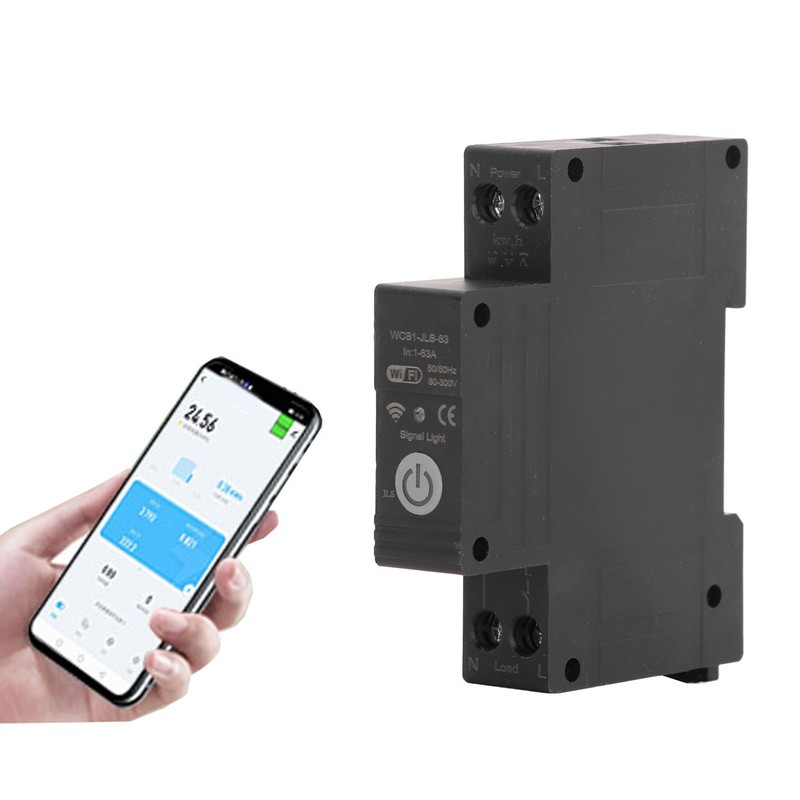 1‑63A WiFi Circuit Breaker Multi Protections APP Voice Control Timing