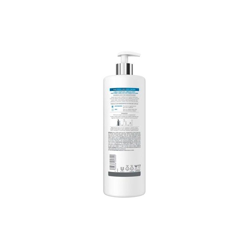 DOVE Shampoo Derma Care Caspa Control. hasta 100%* Libre de