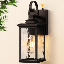 VIANIS Dusk to Dawn Outdoor Garage Lighting, Farmhouse Oil Rubbed Bronze Exterior Wall Sconce Lantern, Front Porch Light Fixtures Wall Mount, Anti-Rust Coach Lights for Garage, Outside House Lights