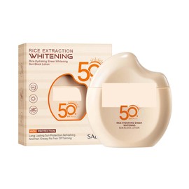 Enhanced Sunscreen Spf 50+,Rice Moisturizing Sunscreen Lotion UV Protection