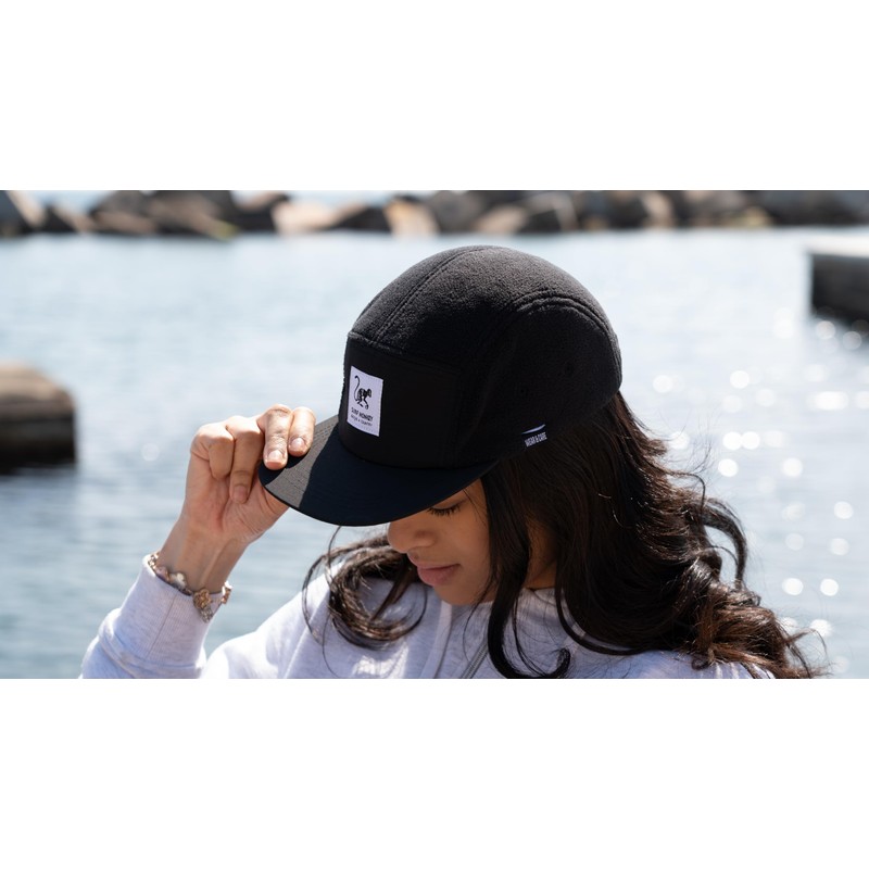 5 Panel Recycled Lambfield Classic Jockey Cap One Size, black,