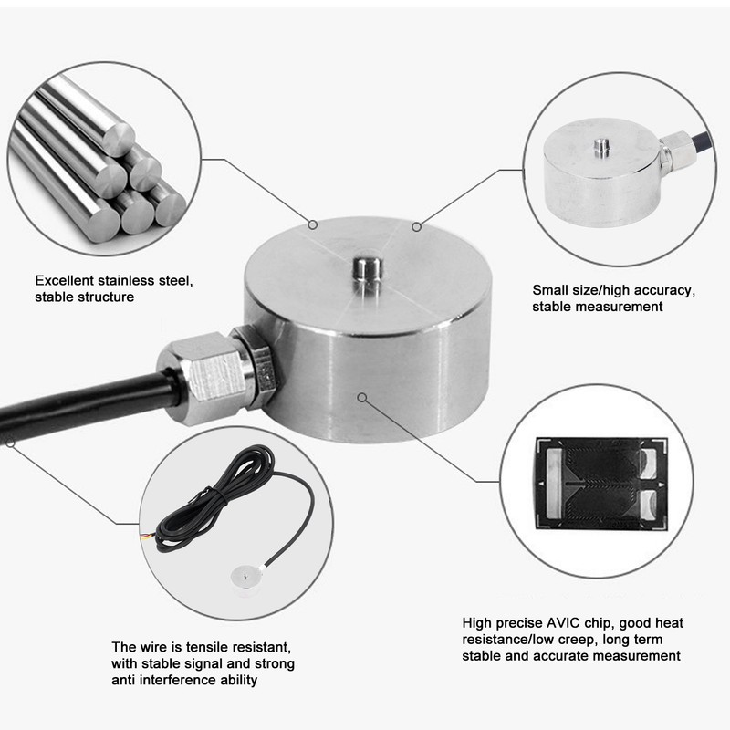 Mini Button Load Cell Dia20mm Micro Weight Sensor Stainless Steel