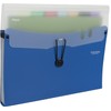 Mead Five Star 7 Pocket Expanding File Folders, Plastic, Cobalt