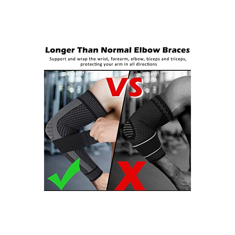 beister 20-30 mmHg Compression Arm Sleeves with Elastic Strap